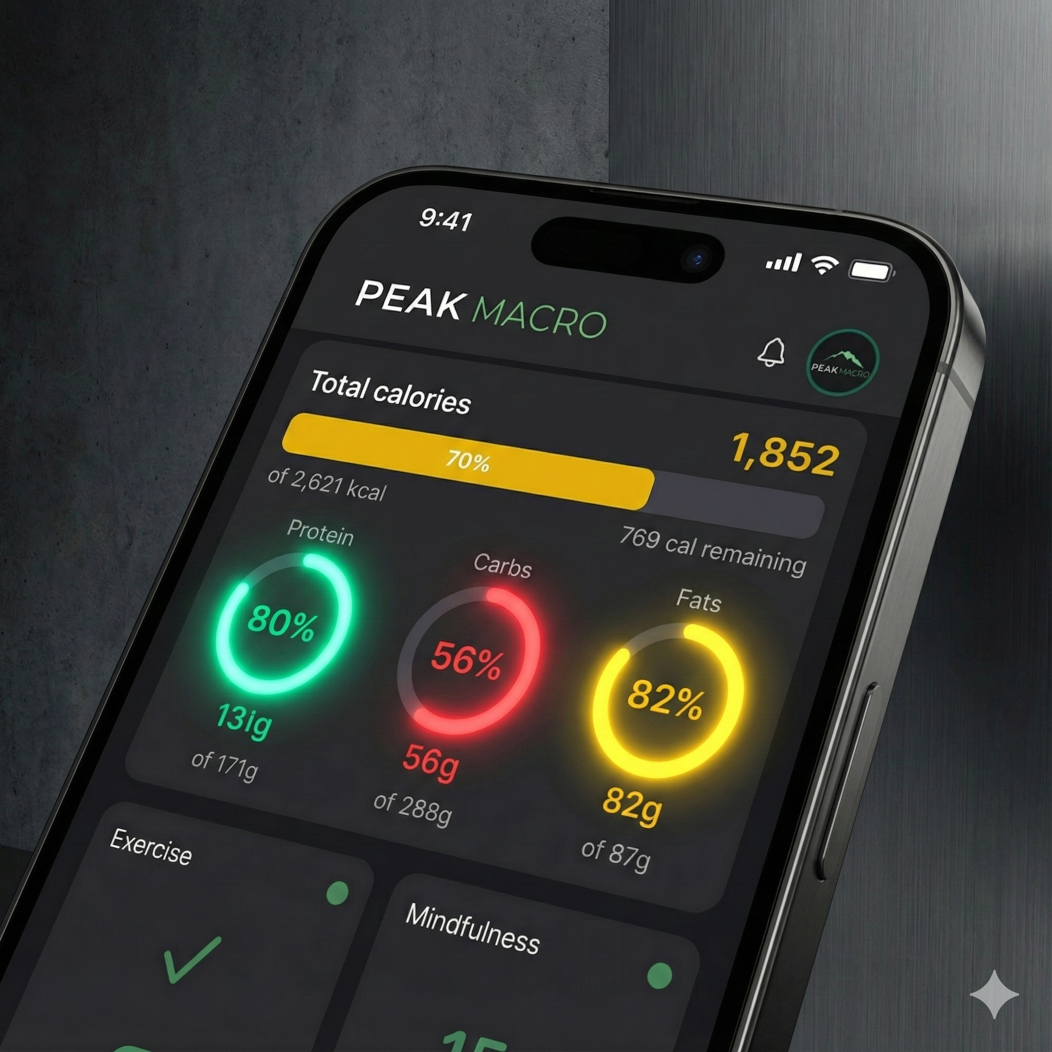 PeakMacro App Dashboard